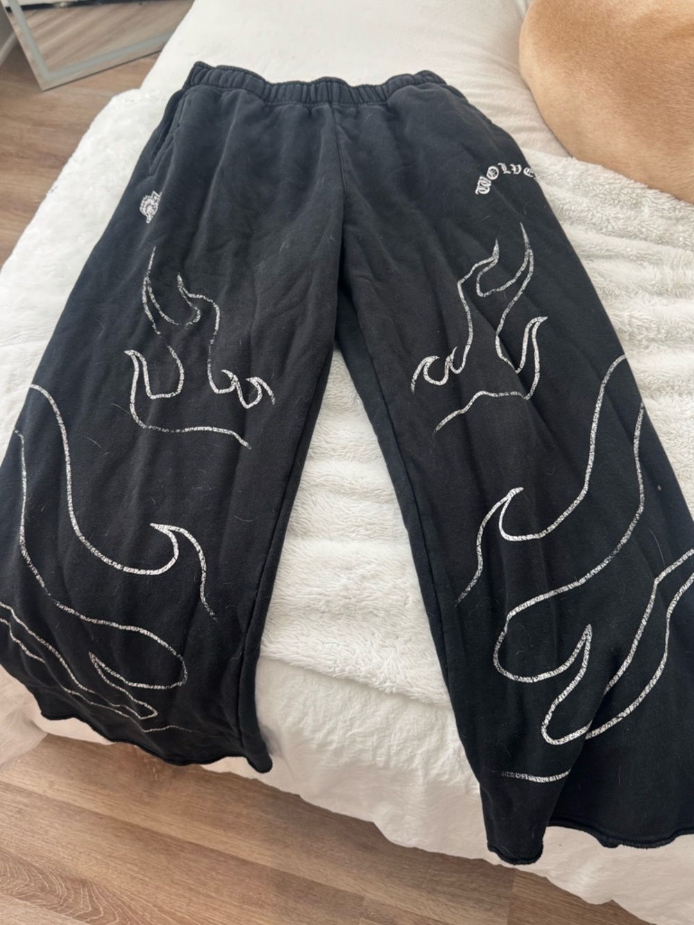 DARCSPORT Black Flame Graphic Sweatpants